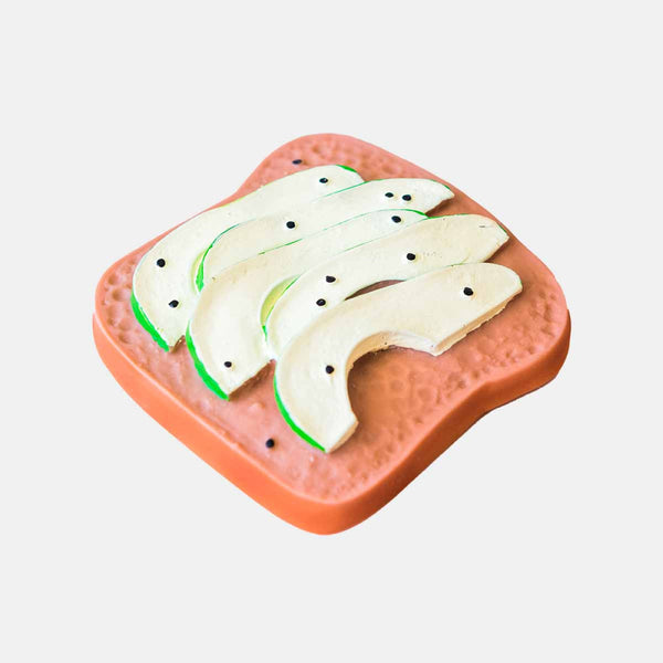 Tostada aguacate mordedor bebé